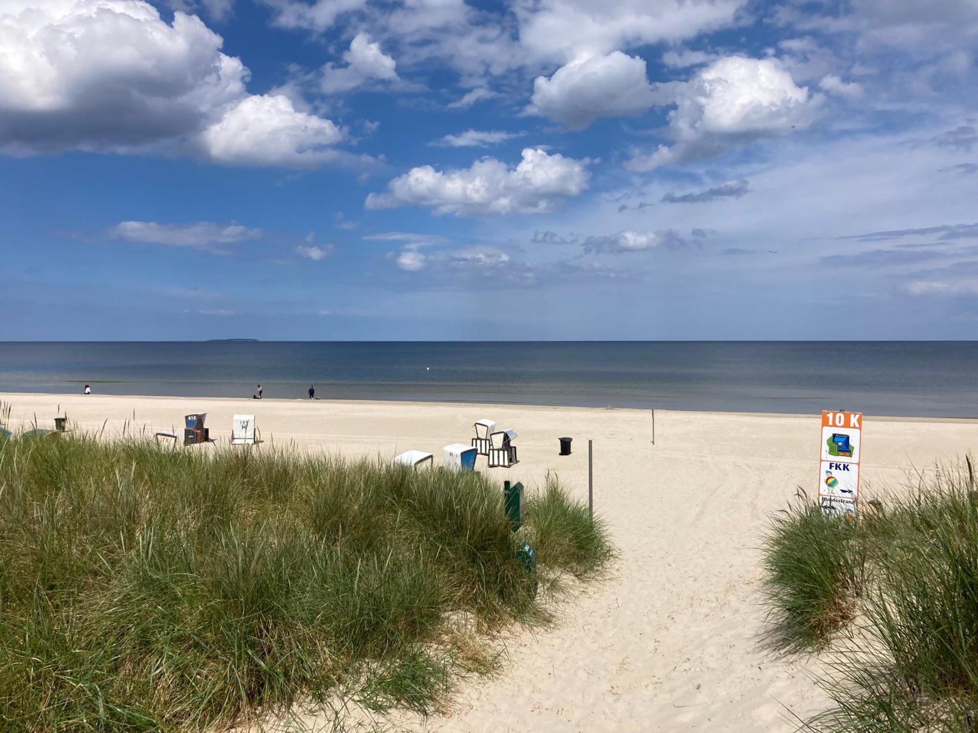Reet Am Strand Mit Hund Karlshagen 外观 照片