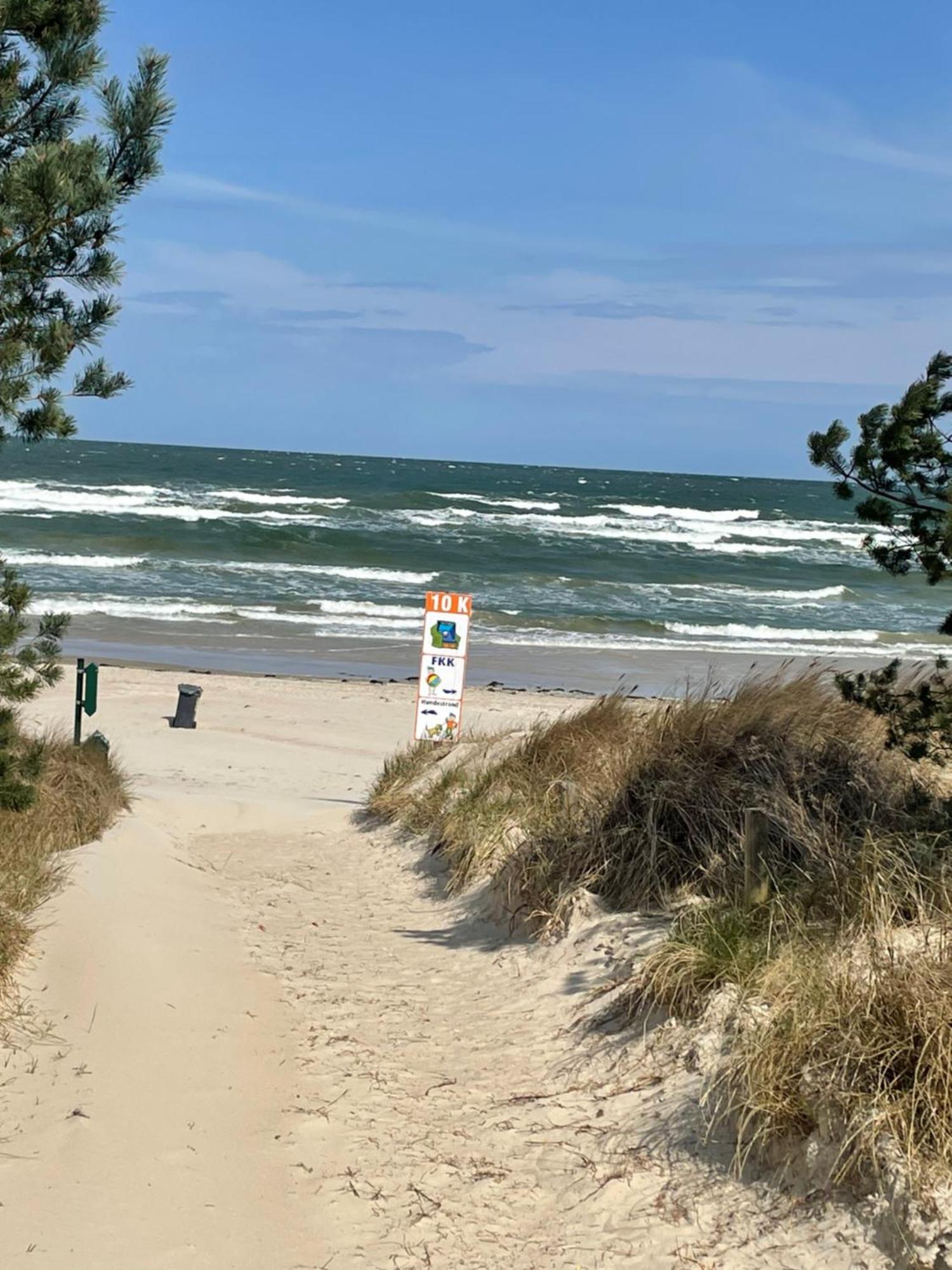 Reet Am Strand Mit Hund Karlshagen 外观 照片